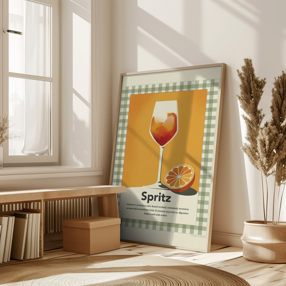 Spritz retro print Poster