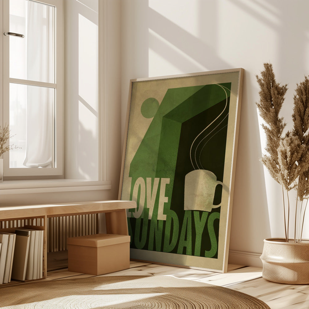 Love Sunday print Poster