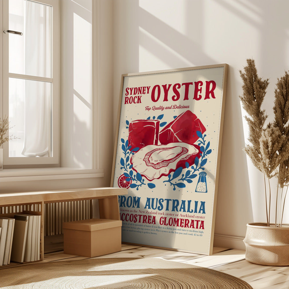 Oyster kitchen decor Poster