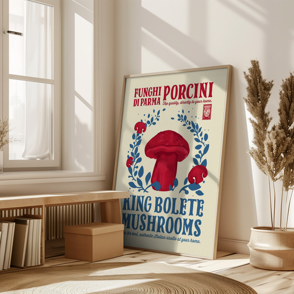 Porcini kitchen print Poster