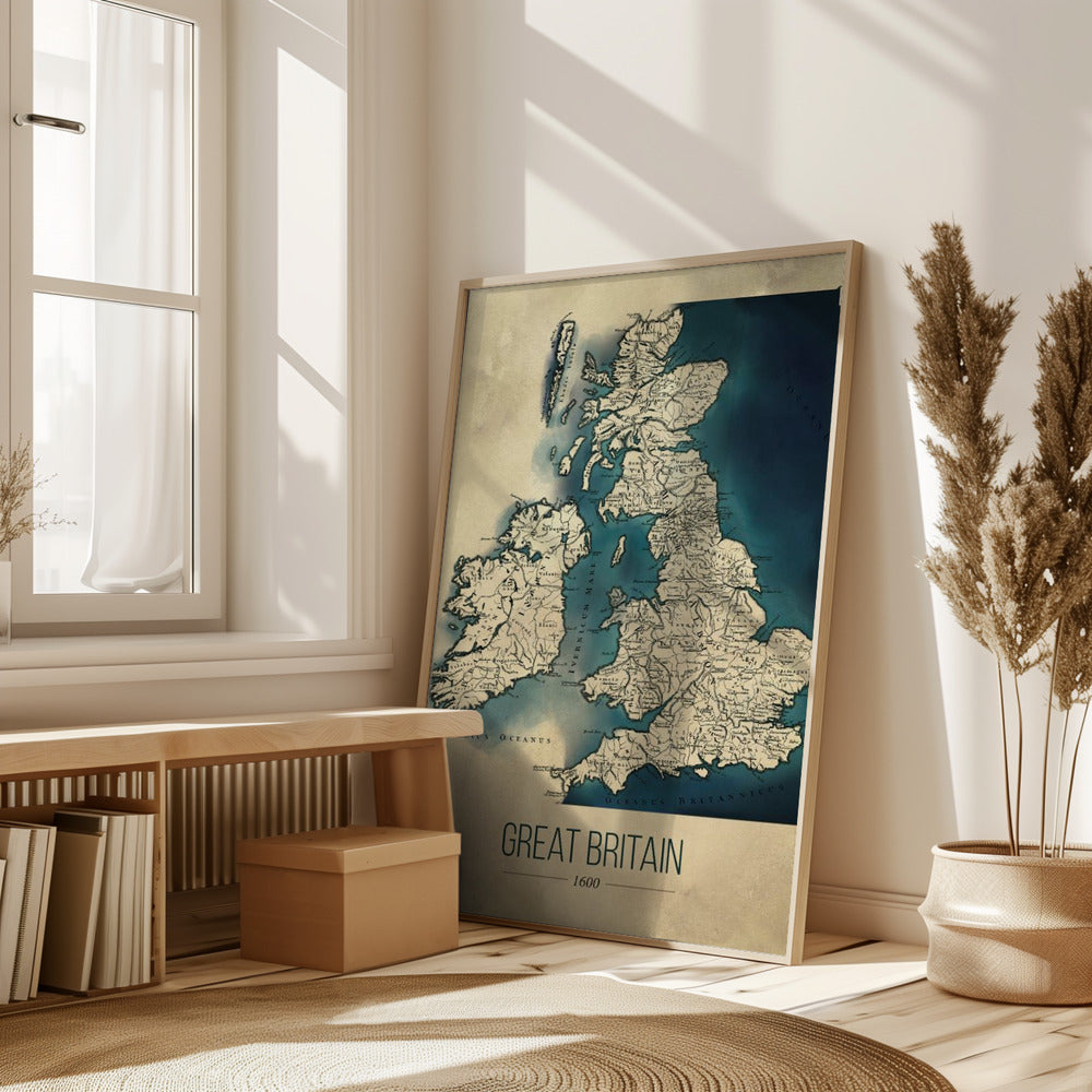 Great Britain map Poster