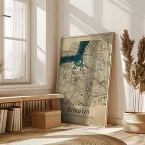 Brooklyn map Poster