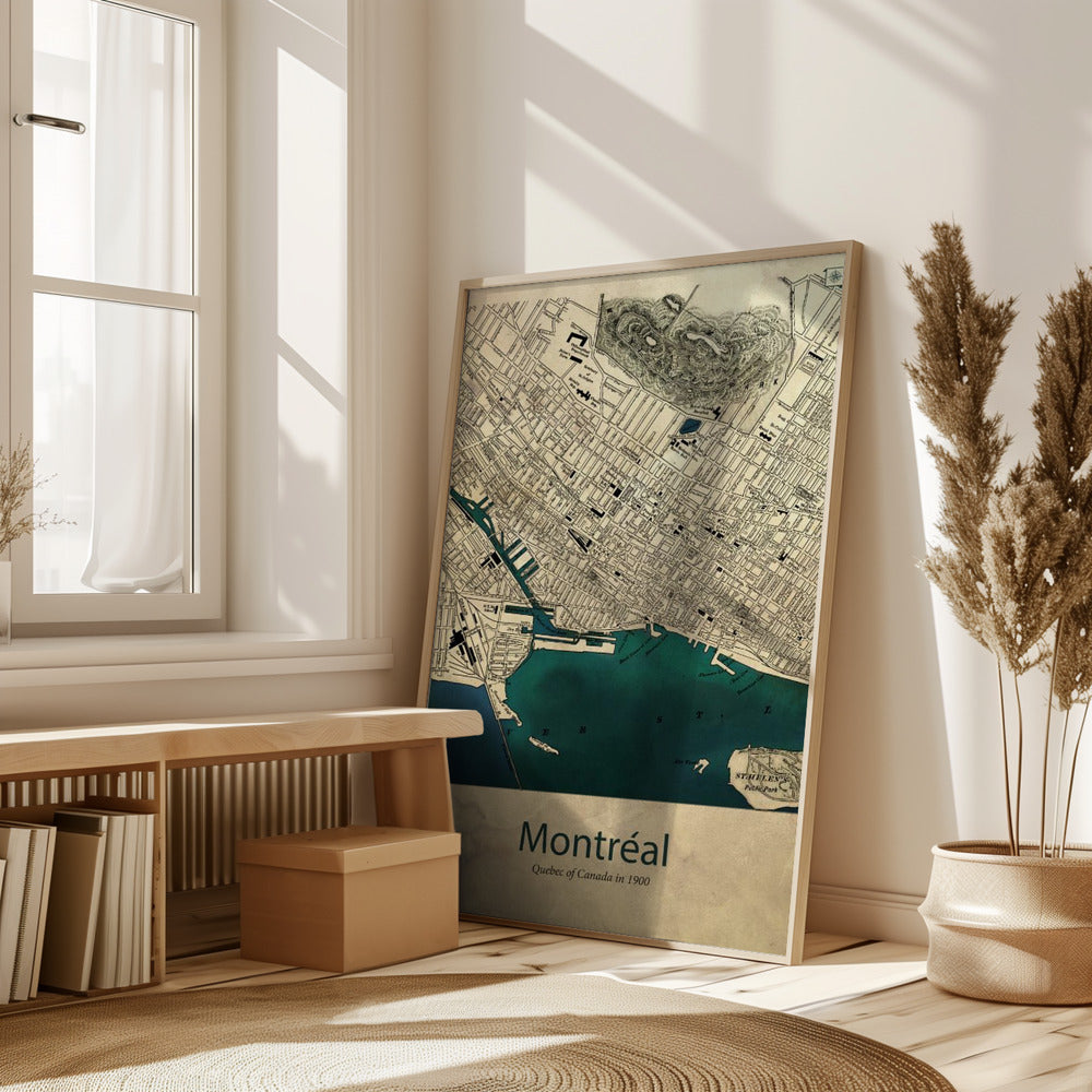 Montreal map Poster