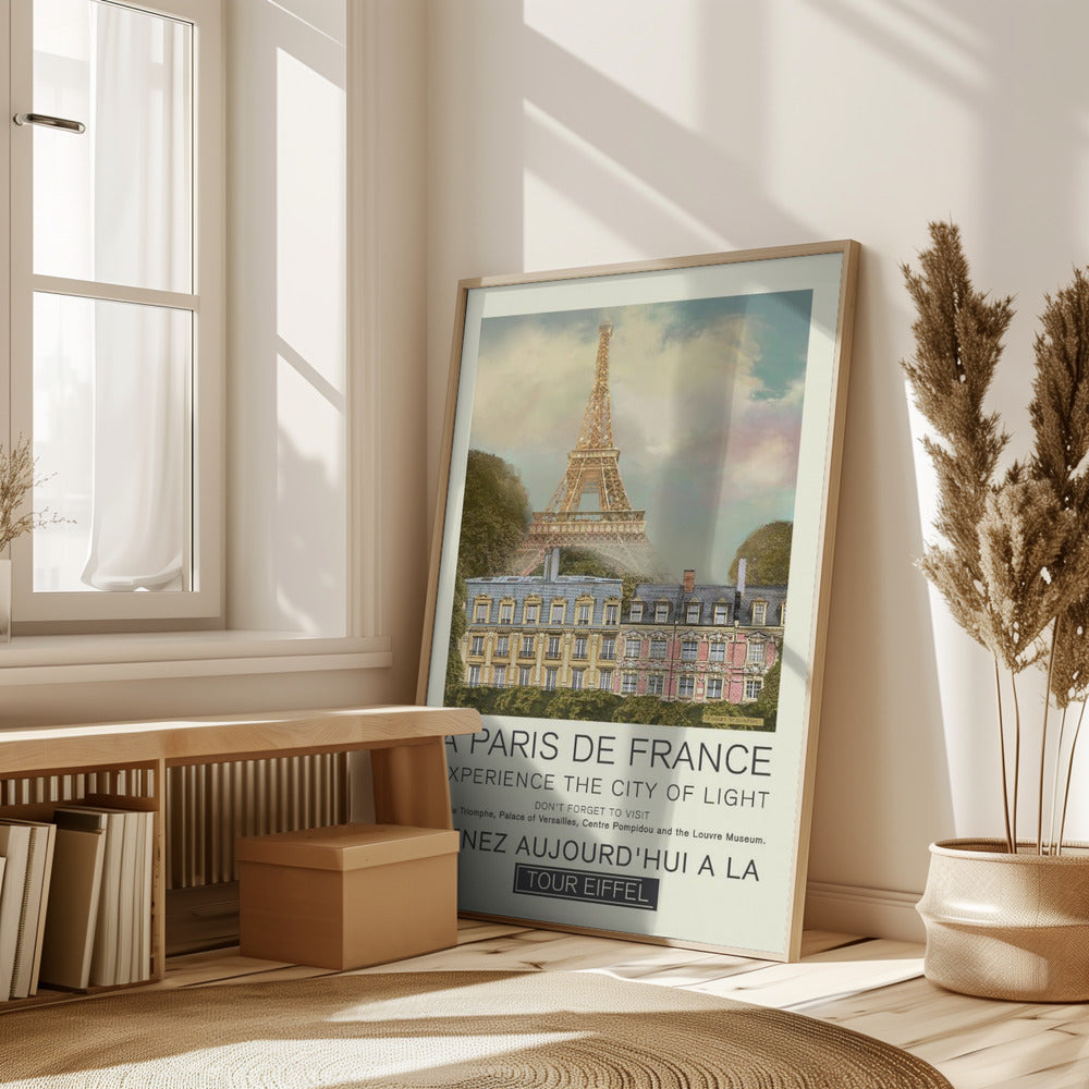 Paris retro print Poster