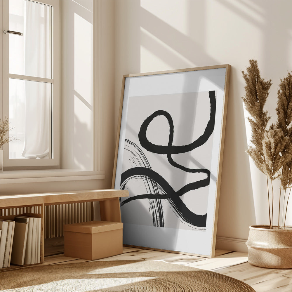 Abstract Brush No2 Poster