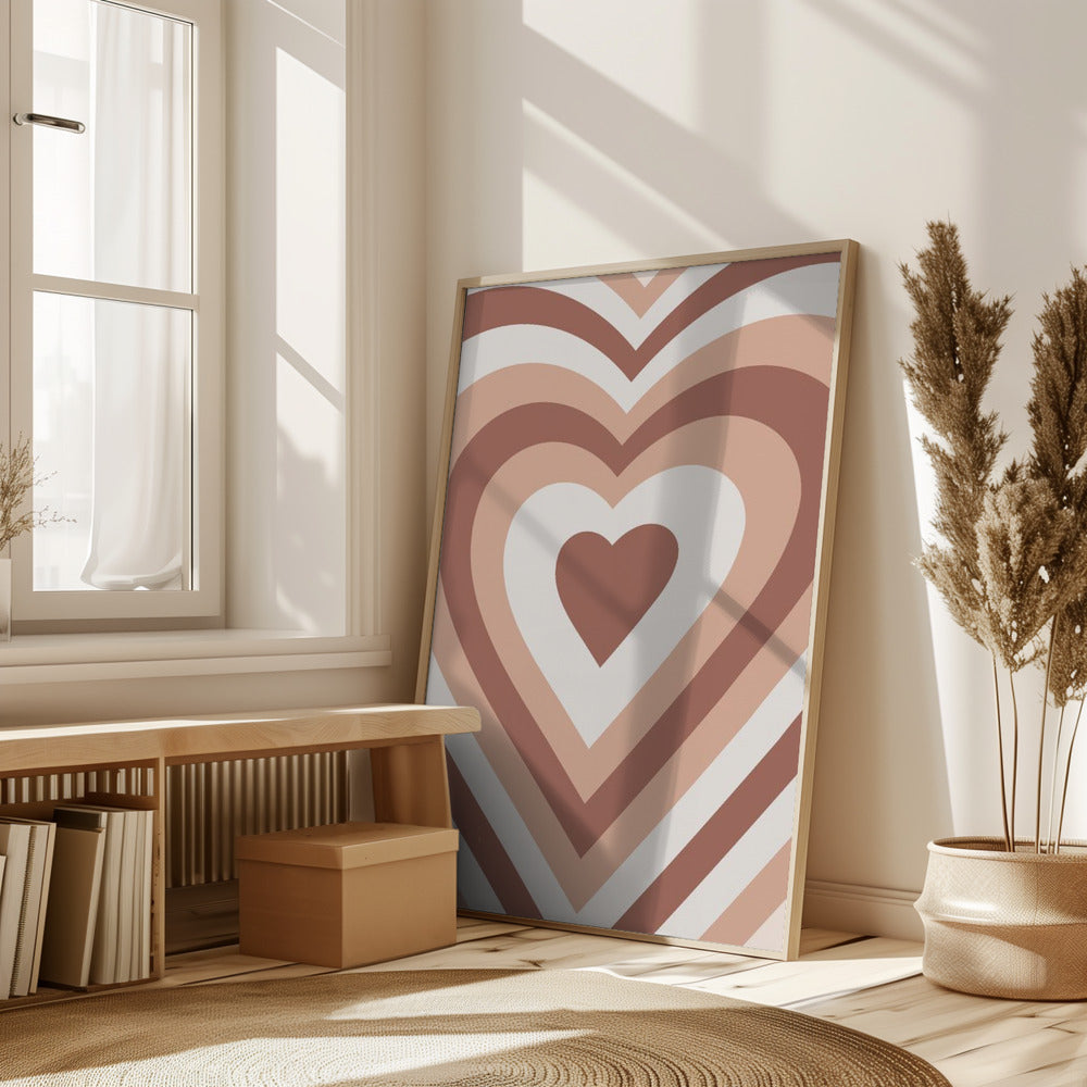 Hearts Radiate Poster