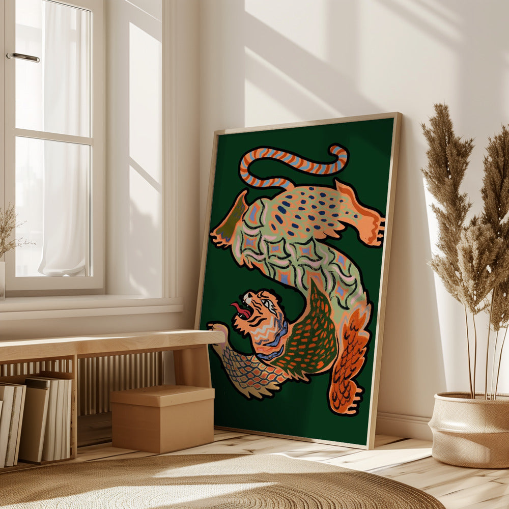 Asiantiger Green Poster