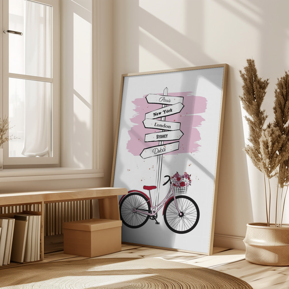 Bike Travels Poster