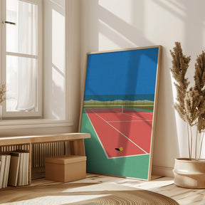 Tennis Court In the Desert Poster