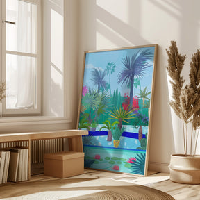 Moroccan Garden Poster