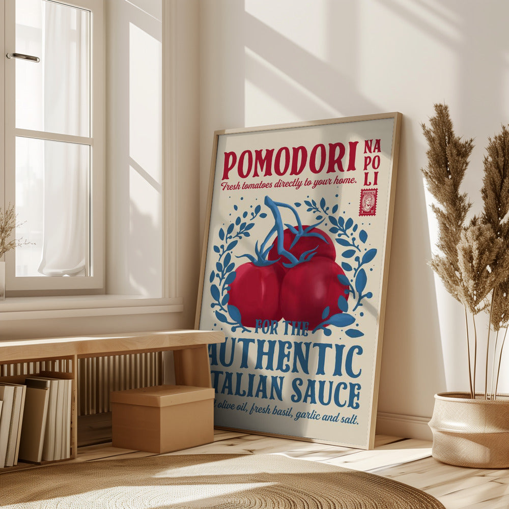 Pomodori Kitchen print Poster