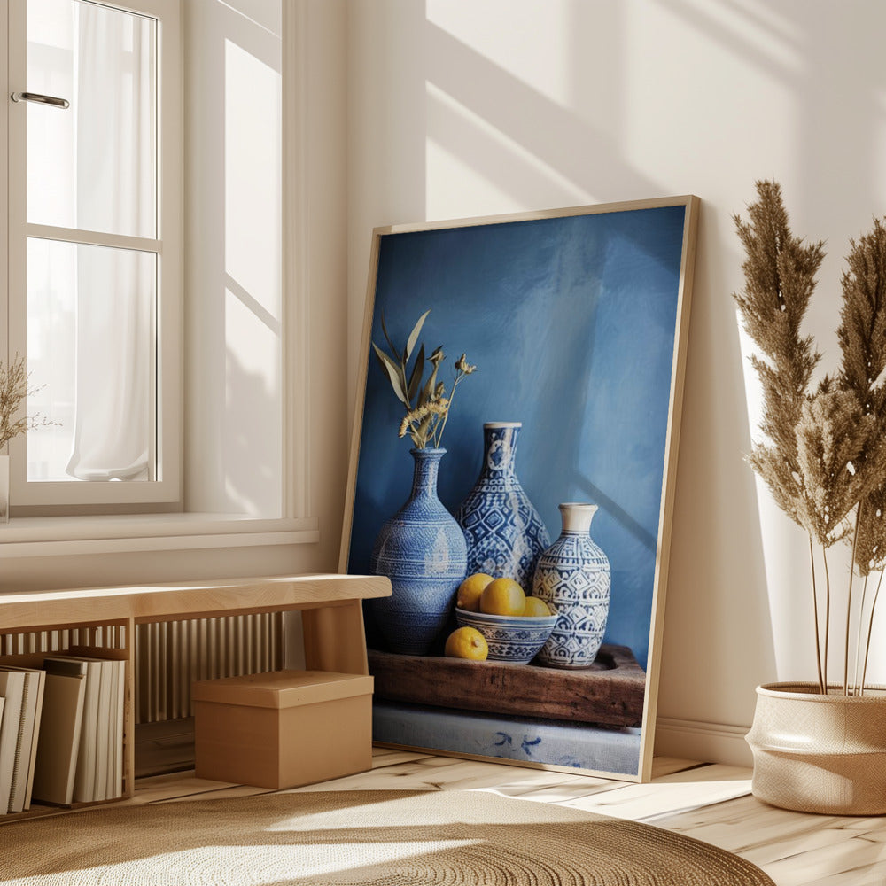 Blue Still Life Poster