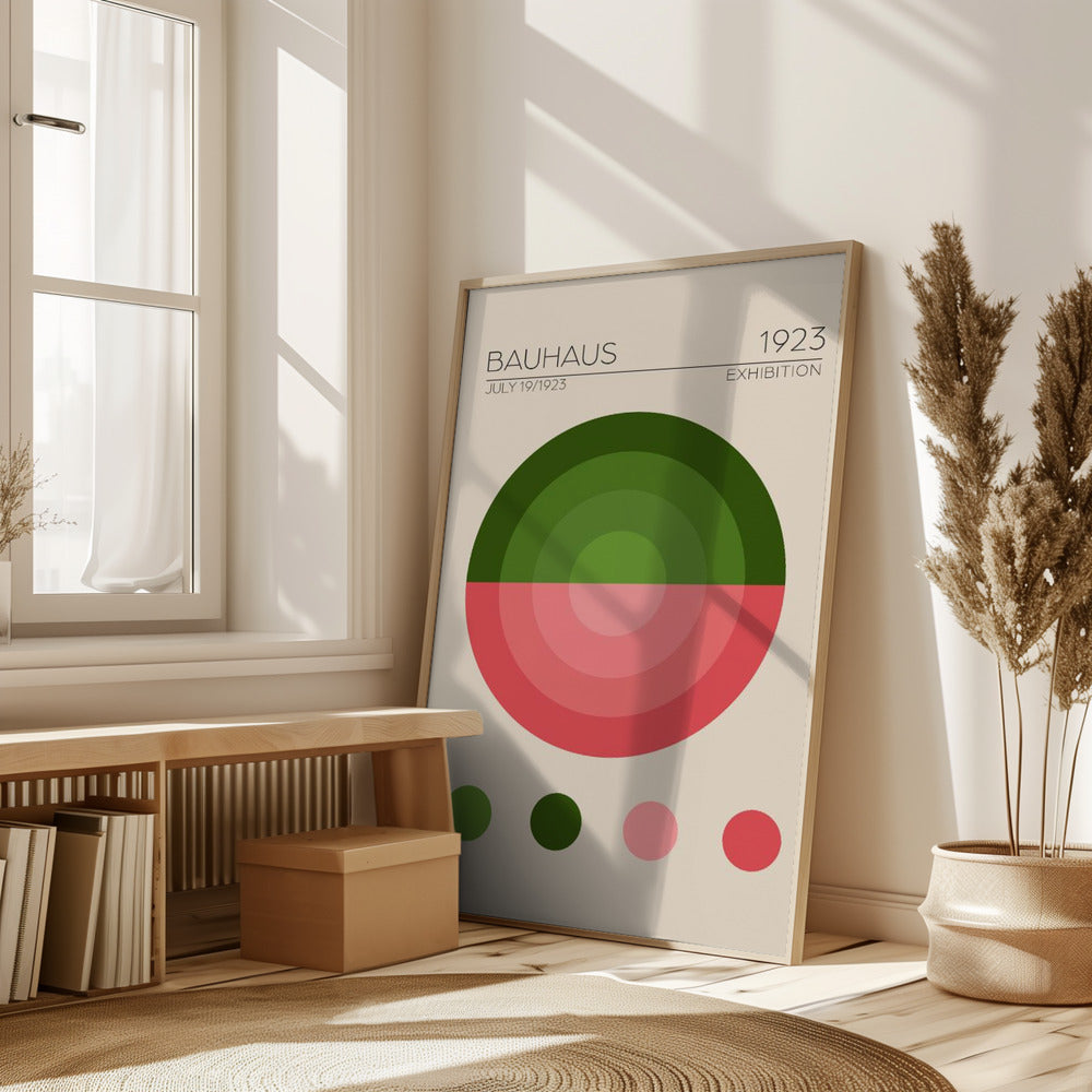 Bauhaus Yesil Daire Poster