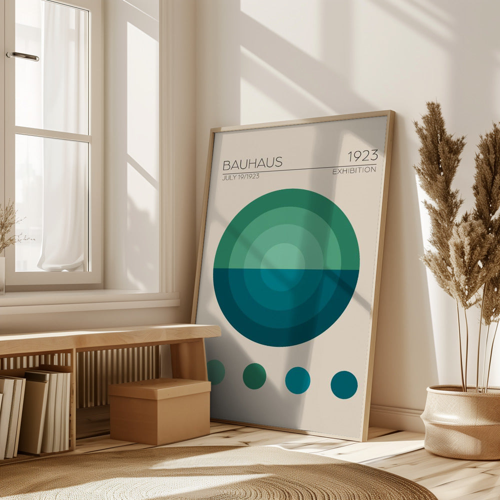 Bauhaus Mavi Daire Poster