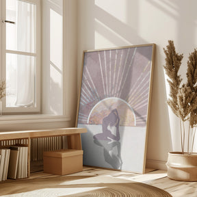 Pink Gold Sun Yoga 2 Poster