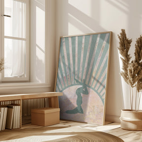 Yoga Boho Sun Rise Green 4 Poster