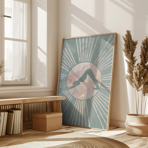 Yoga Boho Sun Green 3 Poster