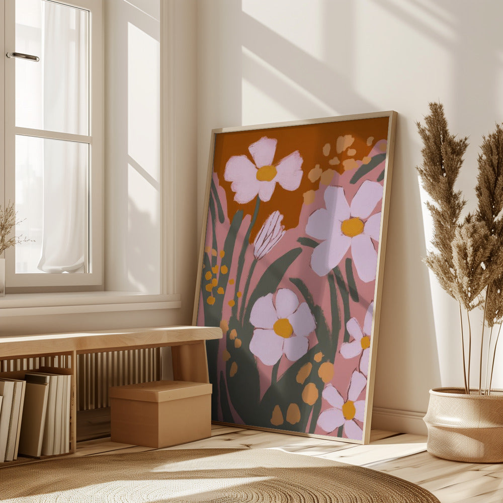 Pastel Flower Impressions No 8 Poster