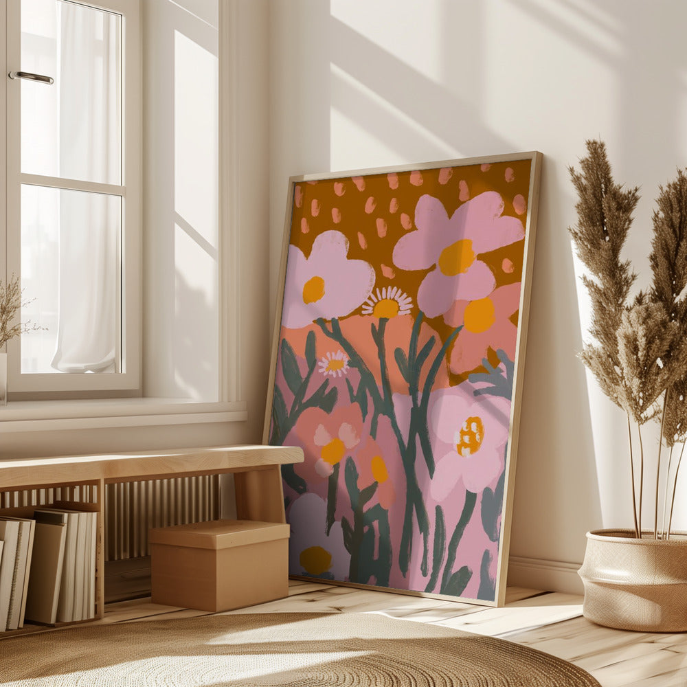 Pastel Flower Impression No 7 Poster