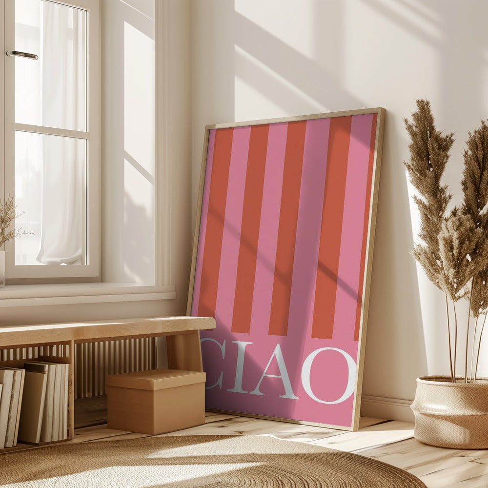 Ciao Stripes Poster