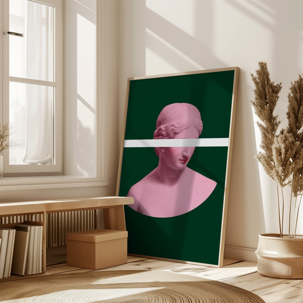 Pink and Green Artemis Poster