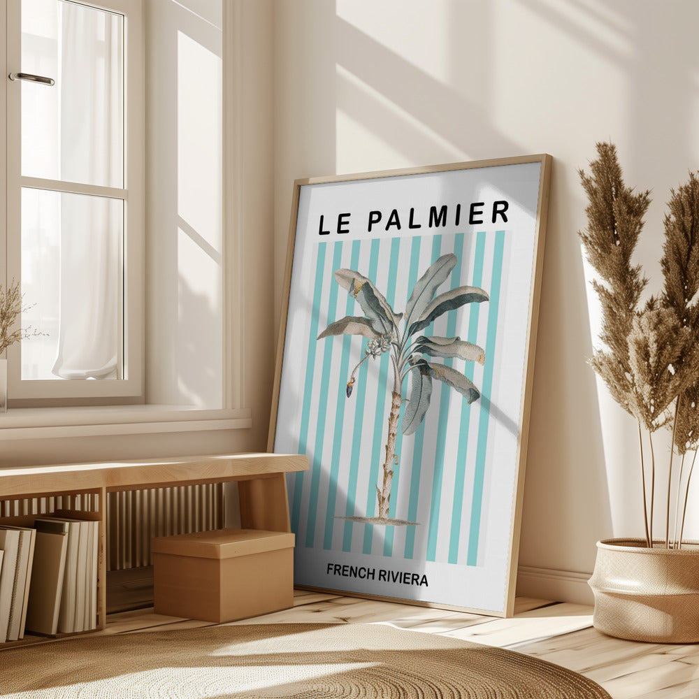 Striped Palm Tree Poster