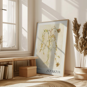 Watercolor print collection. Flower market - Stockholm Poster