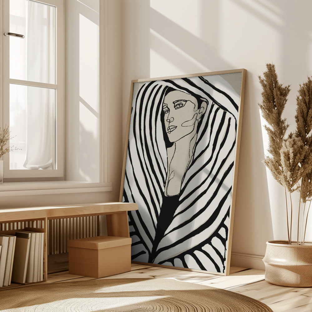 Striped Coat Poster