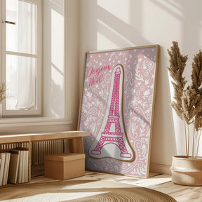 Eiffel tower iced gingerbread cookie Poster