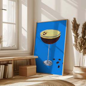 Espresso Martini Blue Poster