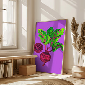 Beetroot Swirl Purple Poster