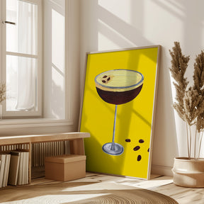 Espresso Martini Buttercup Yellow Poster