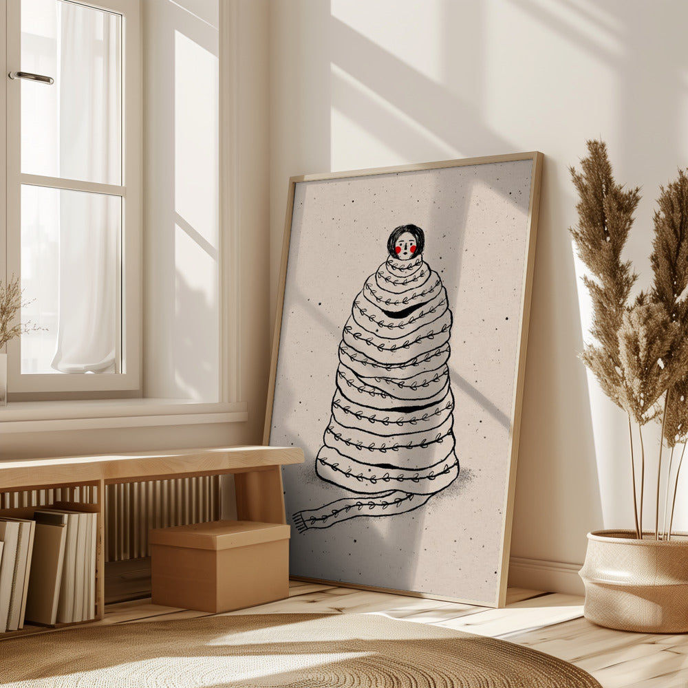 Cuddled Up In Knits Poster