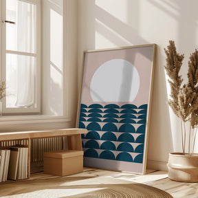 Geometrical Seascape Poster