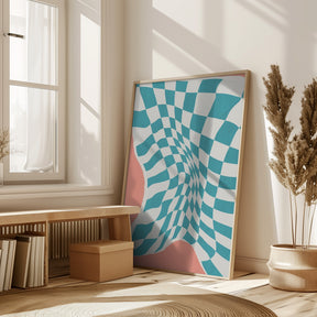 Line Drying Fabric In the Wind Poster