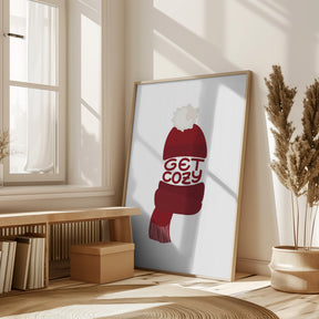 Get cozy (red) Poster