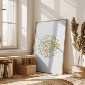 Gold lace snowflake (1) Poster