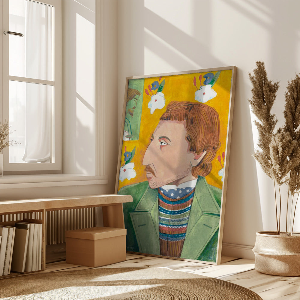 Paul Gauguin portrait Poster