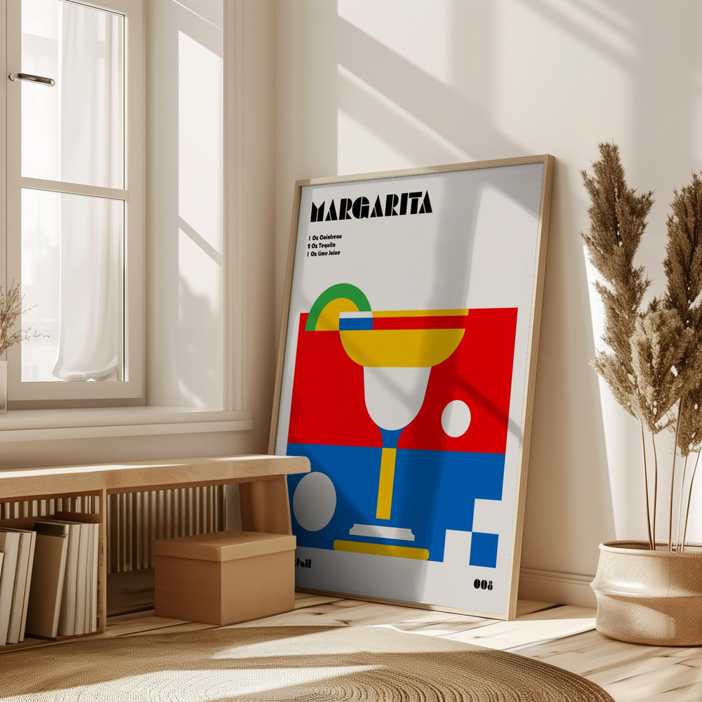 Margarita Bauhaus Cocktail Poster