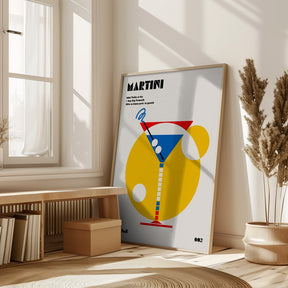 Martini Bauhaus Cocktail Poster