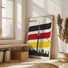 Berlin Retro Travel Print Poster