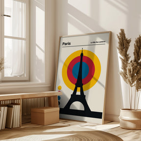 Paris Eiffel Tower Retro travel Print Poster