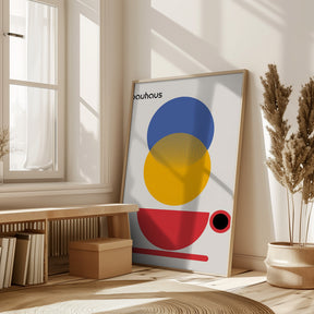 Bauhaus Coffee Abstract Poster