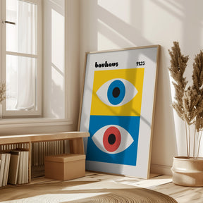 Bauhaus Eyes Abstract Poster