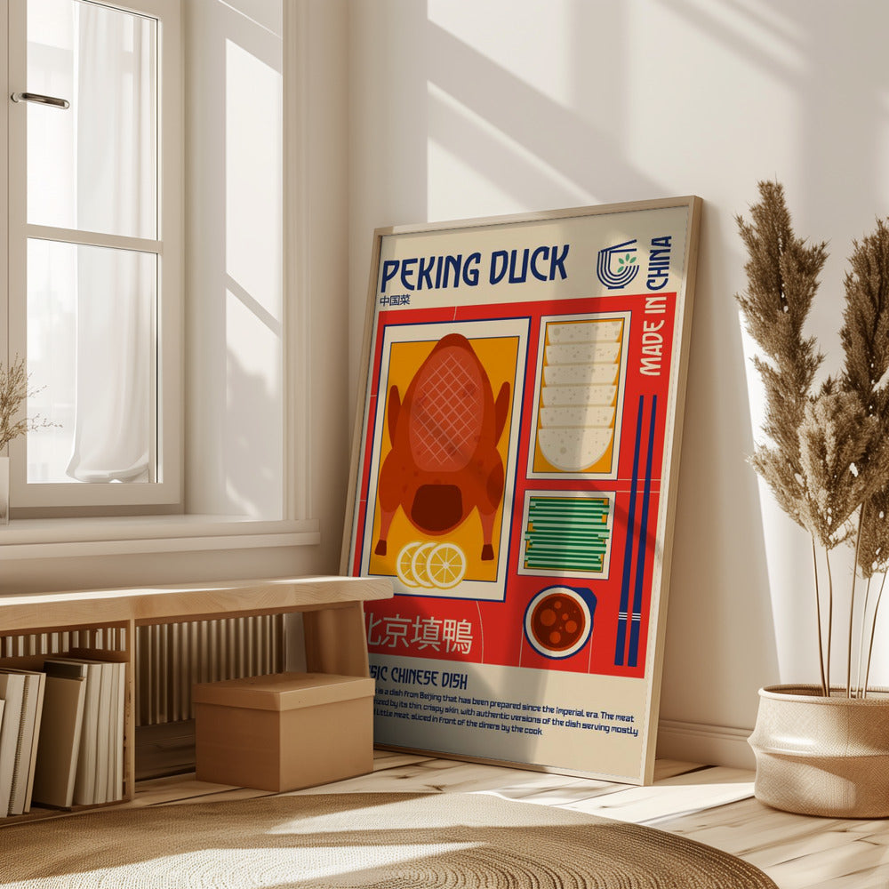 Peking Duck Japanese Food Print Poster