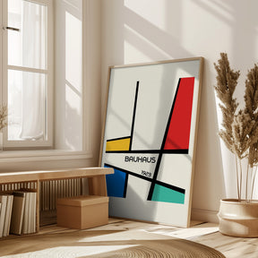 Bauhaus Geometric Design Retro Poster