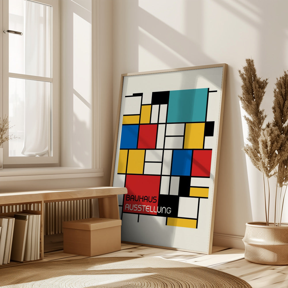 Bauhaus Geometric Design Retro Poster