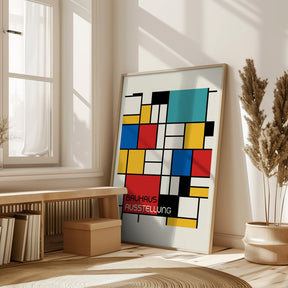 Bauhaus Geometric Design Retro Poster