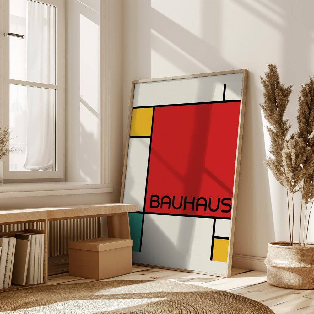 Bauhaus Geometric Design Retro Poster