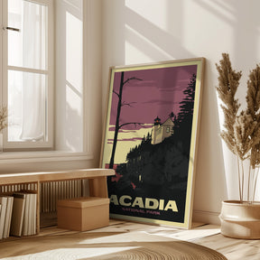 Acadia National Park Travel Print Poster